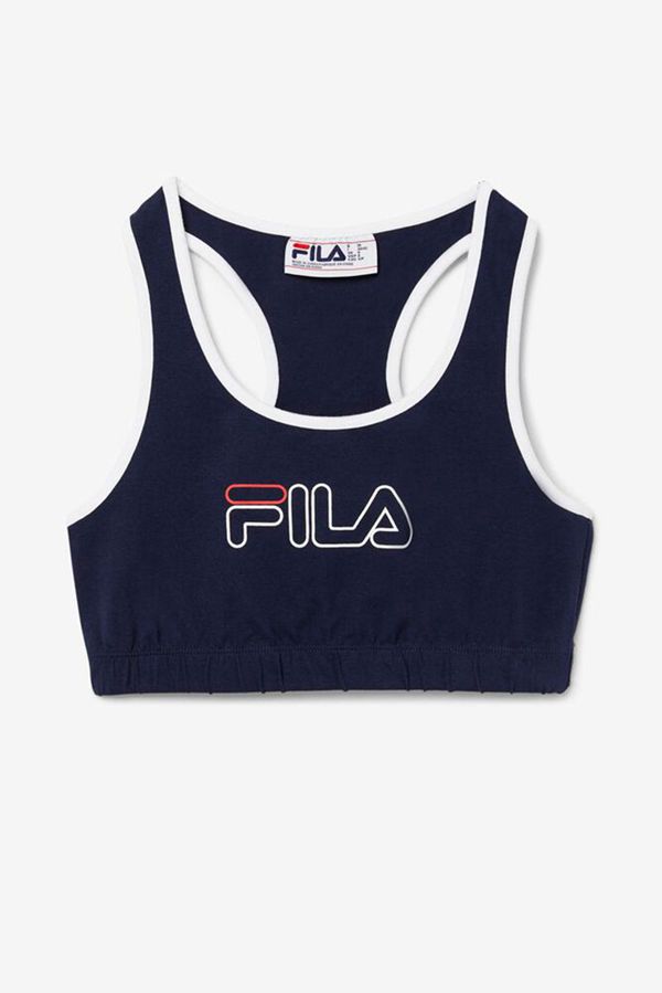 Camisetas Fila Mulher Azul Marinho/Branco/Vermelhas - Fila Rebeca Bra Outlet Portugal,RACQ-84539